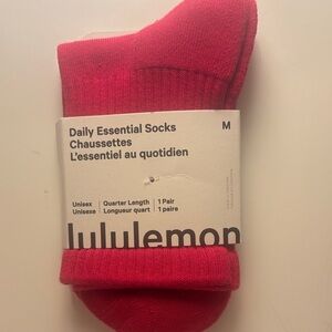 lululemon athletica Bold Pink Casual Socks